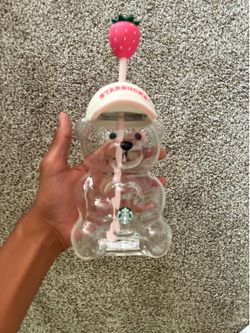 Pink Starbucks bear cup