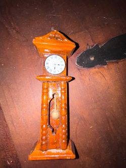 Miniature Grandfather Clock Figurine