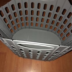 foldable laundry basket Grey