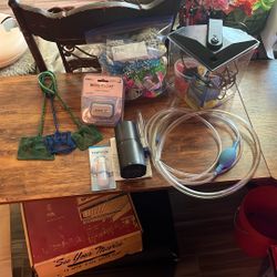 Mini aquarium + supplies