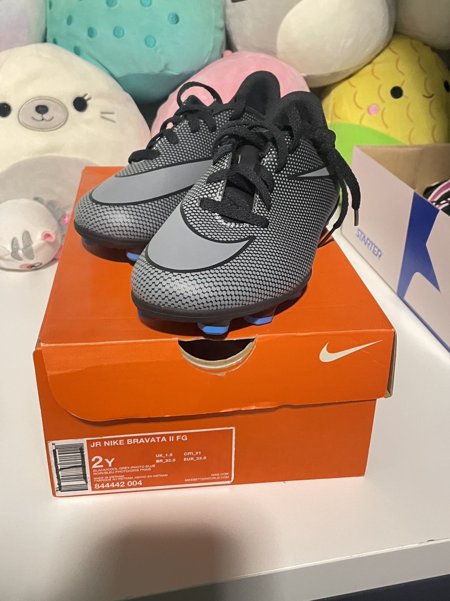 Nike 'Bravata li' Firm Ground Soccer Cleat, Size 2M -