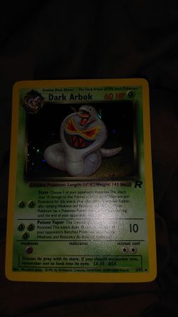 Rare Holo Dark Arbok Mint Condition