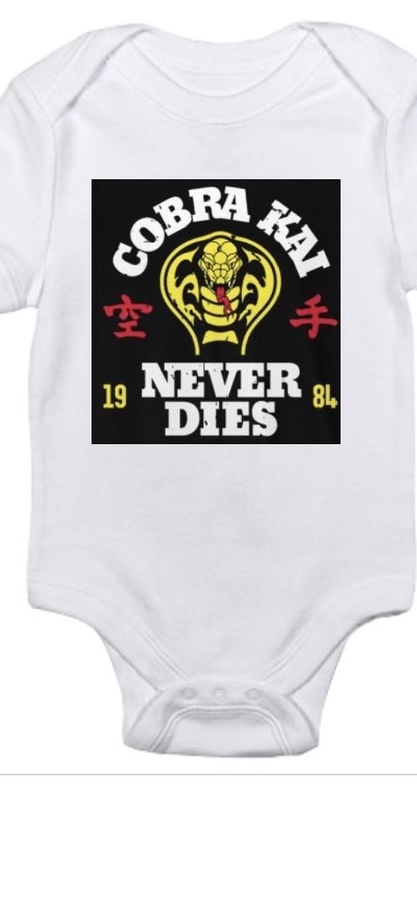 Cobra Kai Baby Onsie