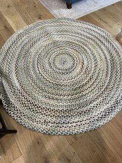 75 Inch (little Over 6 Feet) Etsy Round Cotton T-shirt Hand Braided Rug