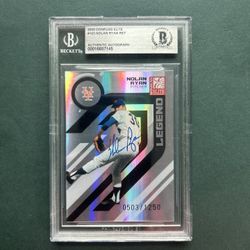 2005 Donruss Elite Nolan Ryan #503/1250 signed.Beckett Authenticated Autograph. Negotiable 