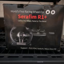 Serafim R1+ Racing Wheel & Pedals – PS3/PS4/Switch/Xbox One/PC