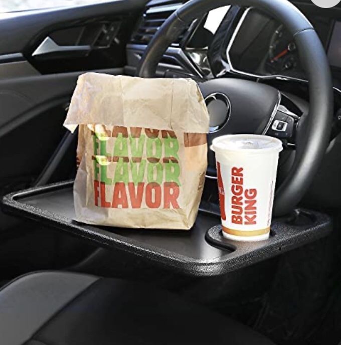 car 1pcs Eating/Laptop Steering Wheel Desk Black