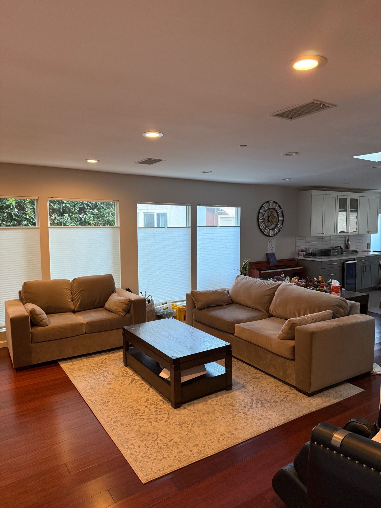 Two couches. Sofa, sectional, couch. Beige in color. Great condition.