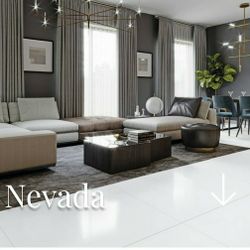 ⛳⚡🌀🎯  48in x 48in Porcelain Tile Rectified Polished Ultra White