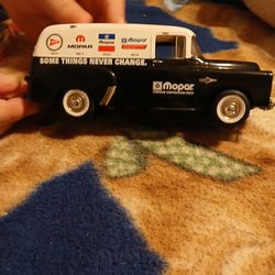 Vintage toy Mopar bank truck from the '70s