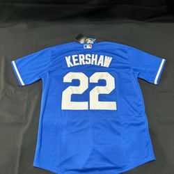LA DODGERS Men's Size LARGE ✅   CLAYTON KERSHAW JERSEY #22  MLB NIKE