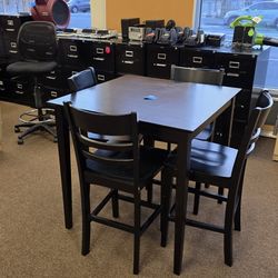 Bar Stool Height Table And Chairs