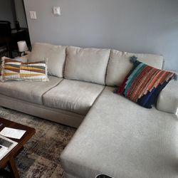 Pull Out Couch / Sofa With Chaise - Queen Size