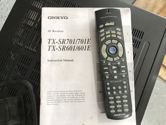 ONKYO receiver TX-SR601