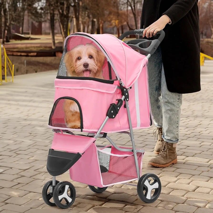 Pet Stroller Pink