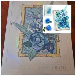 Flower Picture Frame (blue Bouquet) 