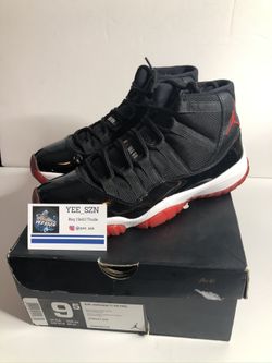 Nike air Jordan 11 bred size 9.5 clean og all