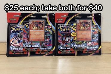 Pokemon TCG Chaos Rising 3 Pack Blister