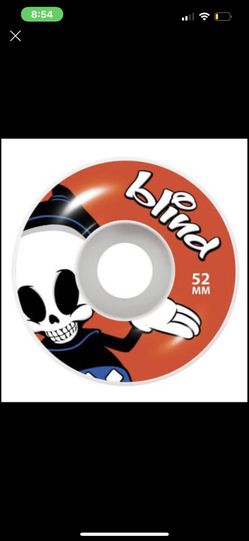 Blind Skateboard Weels Red And Wight 52 MM