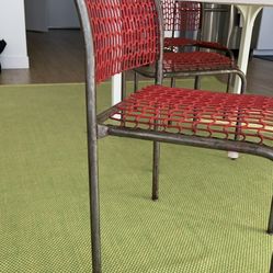 Vintage Mid Century modern red Chairs 