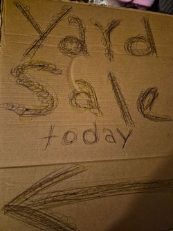 Yard  sale mañana sábado