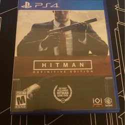 Hitman definitive edition For PS4 