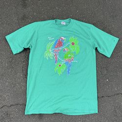 Vintage Y2K parrot tee