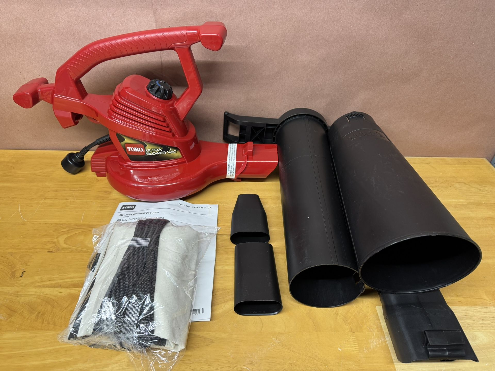 (Brand New) TORO Ultra Blower 340-CFM 260-MPH Corded Electric Handheld Leaf Blower 