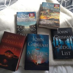 Five Hard Covered John Grisham Books
