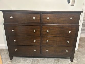 8 drawer dresser espresso