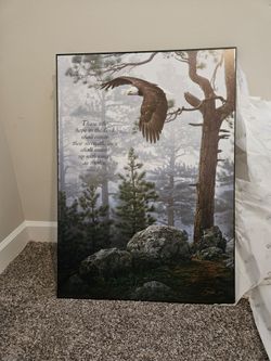 P. Graham Dunn 24" x 34" Wood Canvas "Shrouded Forest"