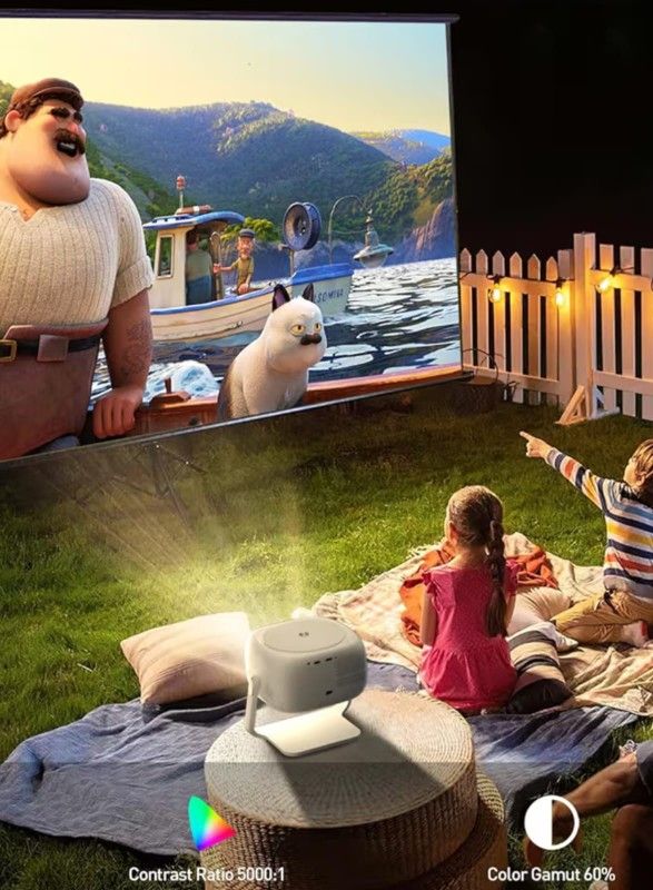 Xiapipro Full HD Projector W/Remote, Bluetooth, and Wifi ( Brand New, Never Used, In Box ) For $50