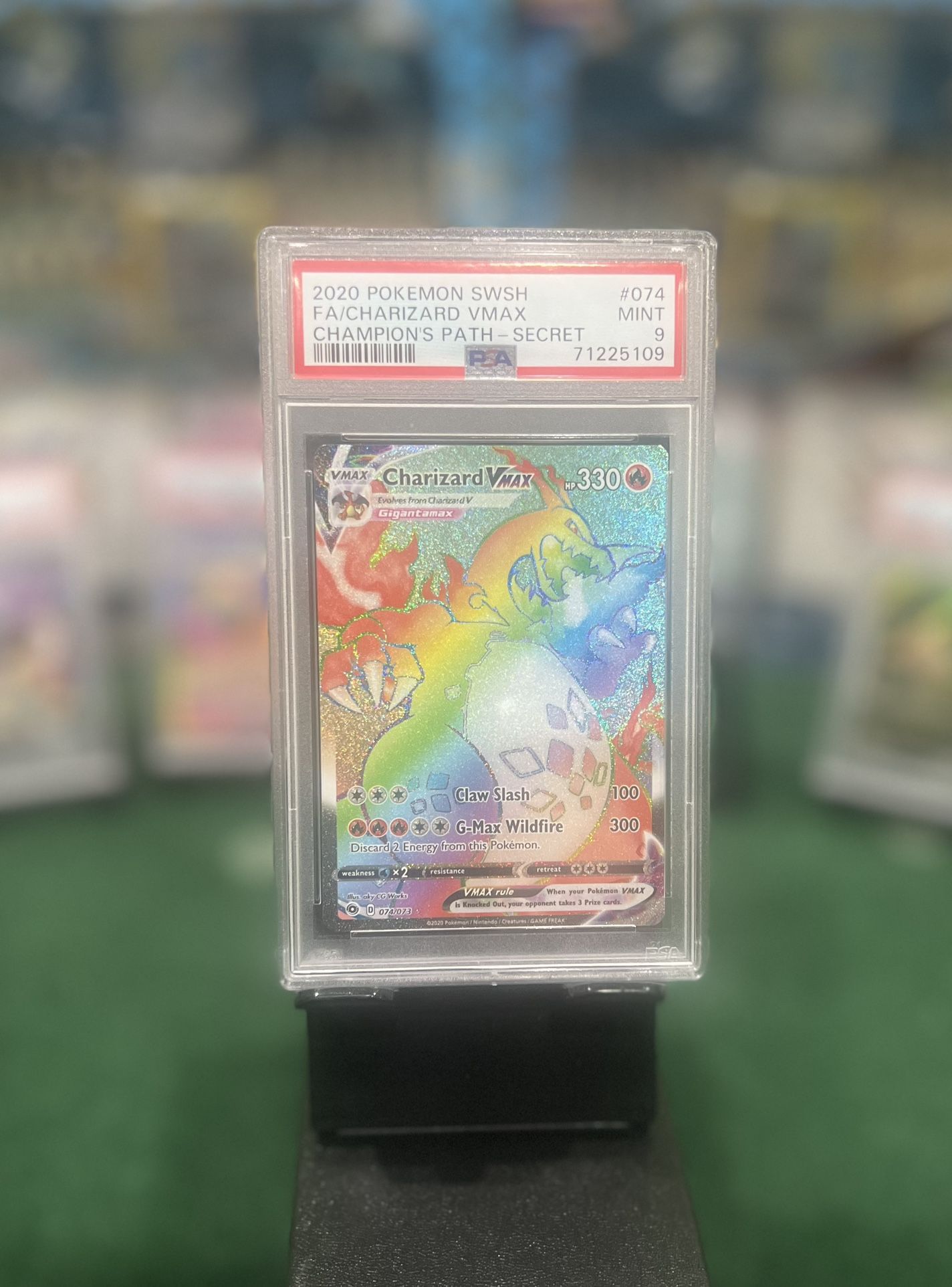 Pokemon Charizard VMAX (Secret) - Champion's Path PSA 9