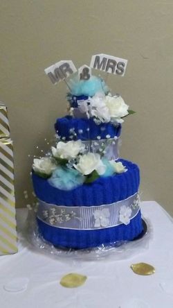 Wedding towel cake