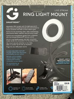 Smart Gear Live Stream Ring Light Mount Brand New Sealed Box