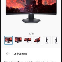 Dell 32 In Curved Monitor Selling 2 Of Them . Shoot Me An Offer 