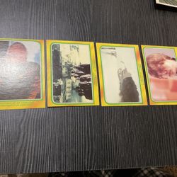 4 O-Pee-Chee 1980 Star Wars The Empire Strikes Back Trading Cards In English & French Language 