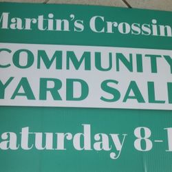 Community Yard Sale MARTIN'S CROSSING Saturday, April 18th, 8:00 am