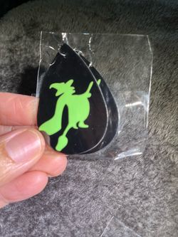 NEW HALLOWEEN Witch Faux Leather Earrings