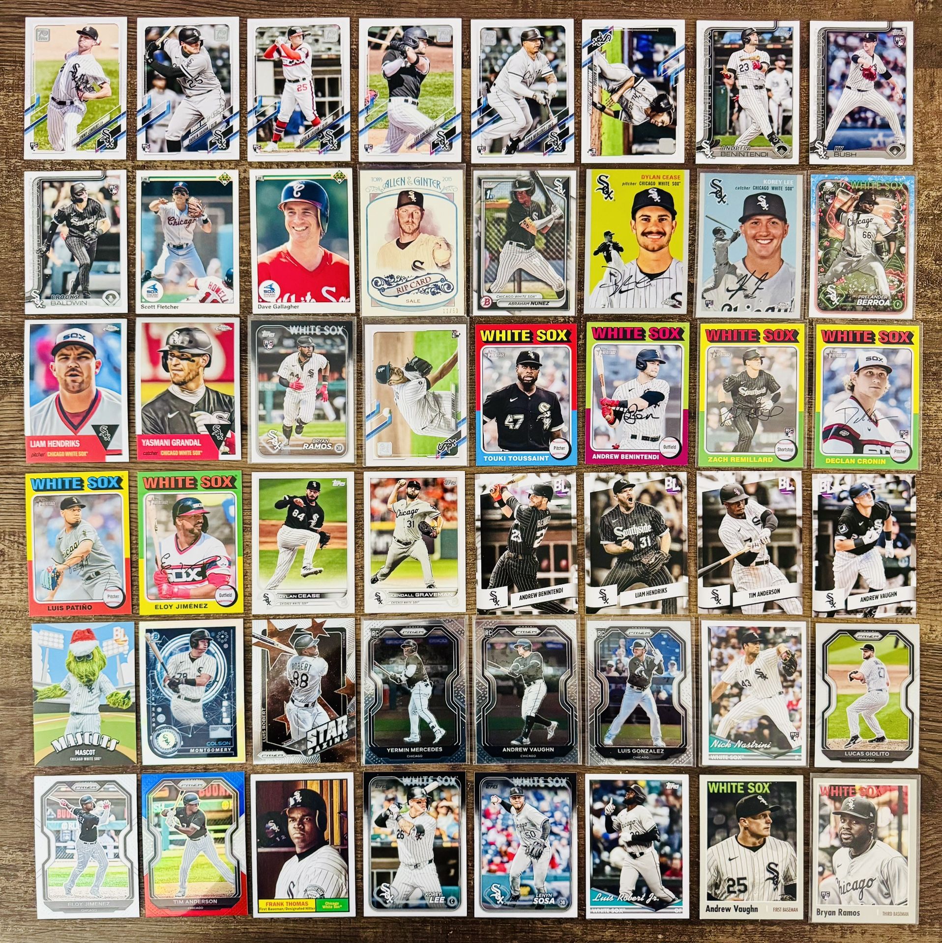 Chicago White Sox Card Lot (84) Thomas, Vaughn, Sosa, Chrome, RCs, Collection