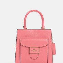 💖 NEW COACH MINI PEPPER CROSSBODY PURSE IN COLORS GOLD/TAFFY PINK