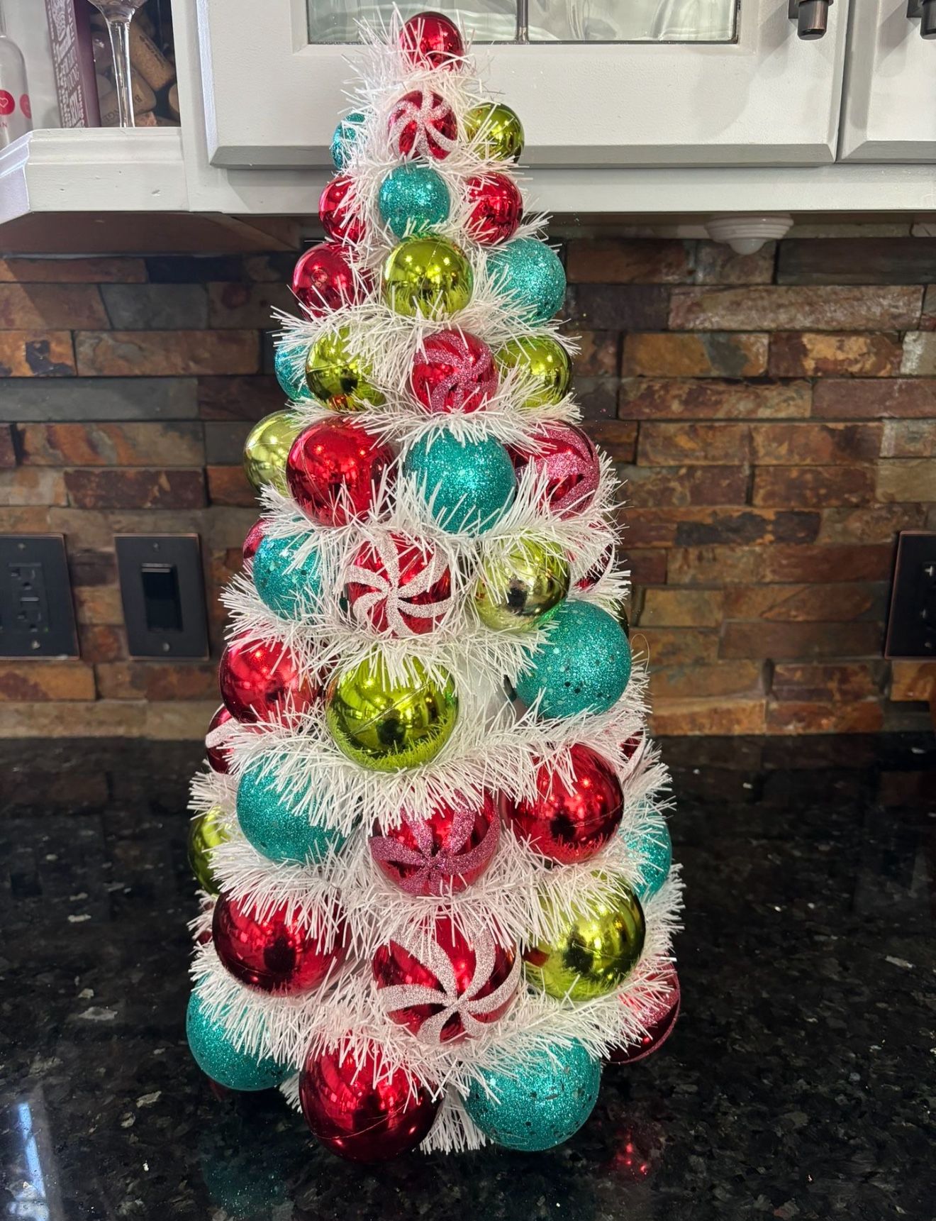 Christmas Bulb Ornament Tree