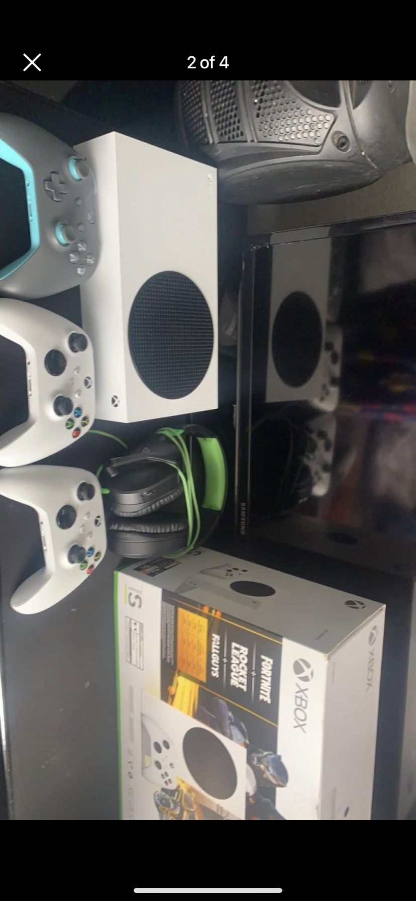 Xbox Series S 2 Controllers And 1 Terabyte And A Bluetooth Headset