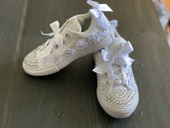 Blinged out converse