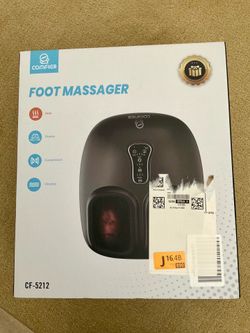 Comfier CF-5212 Shiatsu Foot Massager New in Box Heat Kneading Compression Vibration