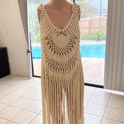 Boho Summer Coverup With Fringe