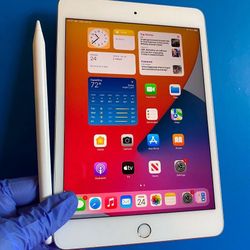 Apple iPad mini 5 (5th Generation/7.9” retina/ IOS 18/ 2019 Model ) 64GB with stylus pen, kids case & Accessories 