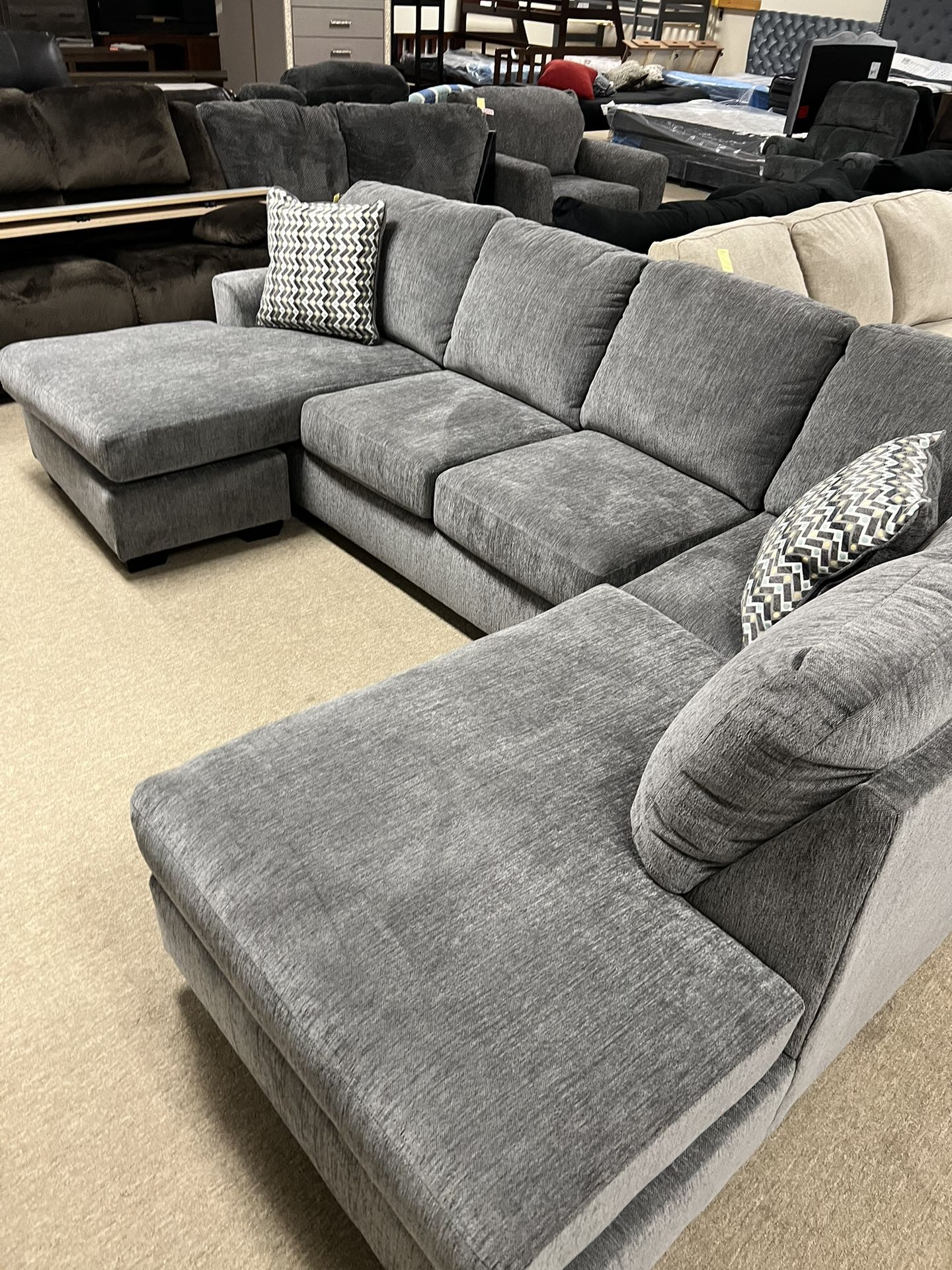 Double Chaise Stylish Sectional 