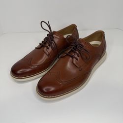NEW Cole Haan Men’s Brown Leather Original Grand Shortwing Oxford Shoes – Size 9.5 (No Box)