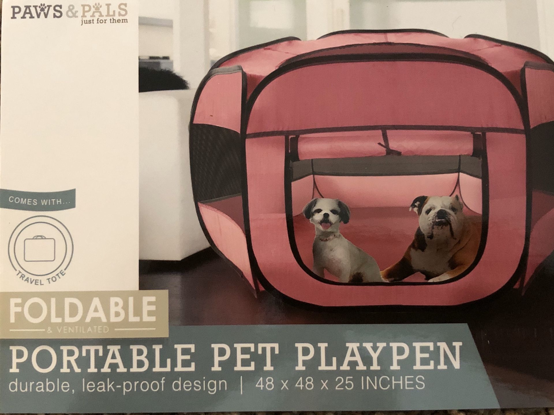Paws & Pals portable pet playpen